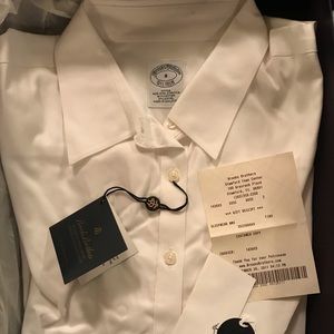 New w/ tags white French cuff blouse w/cuff links